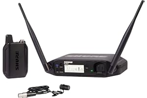 Shure GLXD14+/85 Dual Band Pro Digital Wireless Microphone System for Interviews, Presenting, Theater - 12-Hour Battery Life,
