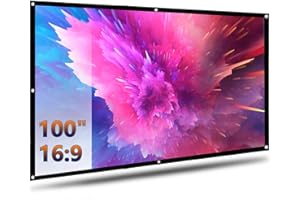 Premium Indoor Projector Screen for Home Theater, Movies, Gaming, Professional Presentations