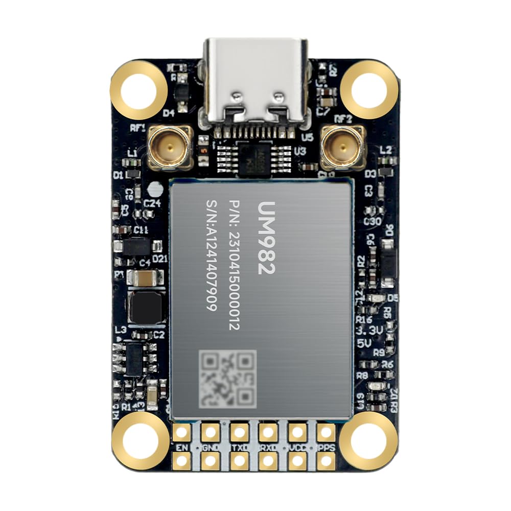 Photo 1 of MJ GPS RTK Module, Centimeter-Level high-Precision Tracker, All-Constellation(GPS/BDS/GLONASS/Galileo/QZSS) GNSS Receiver, Real-time Positioning of Vehicles and GPS surveys (MJRTK-UM982)