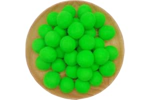 CARTSYOU 3/4inch 20mm Felt Wool Balls Beads Pom Pom Handmade for Craft Dream Catcher Baby Mobile Pompom Home Decor Nursery Party Props (20mm grassgreen 100pcs)