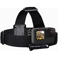 Sametop Head Strap Mount Compatible with GoPro Hero 13, 12, 11, 10, 9, 8, Hero 7 Black, 7 Silver, 7 White, Hero 6, 5, 4, Sess