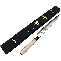 KS&E Hasegawa 10 Inch(270mm) Stainless Steel Left Handed Japanese Knife, Filet Knife Fish, Asian, Yanagi Sushi Sashimi…