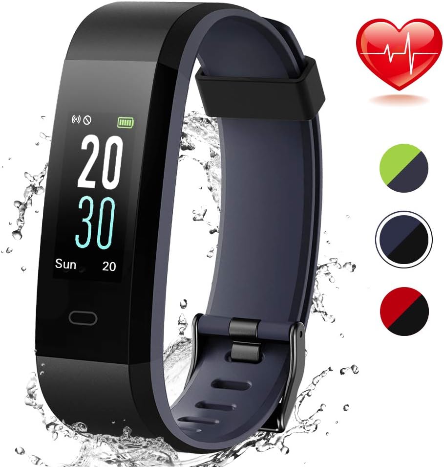 Lintelek Fitness Tracker, Home Exercise Smart Watch, Activity Tracker with Heart Rate and Sleep Monitor, Gift for Man Woman kids