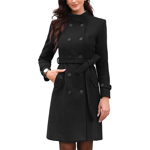 Amazon.com: Sexyshine Women's Winter Double Breasted Dress Coats