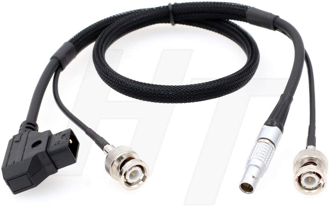 HangTon Teradek Bolt Bond Zacuto Gratical Eye Power SDI Video Cable D-tap 2 Pin BNC, Black