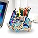 HomRing Cell Phone Stand, Colorful Tailed Elephant Pencil Holder Remote Control Container Desk Bracket Storage, Compatible with Phone and Tablet, Desk Decoration Organizer