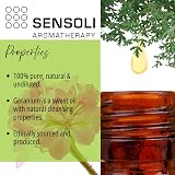Sensoli Geranium Essential Oil 10ml 100% Pure Pelargonium Graveolens Amber view 3