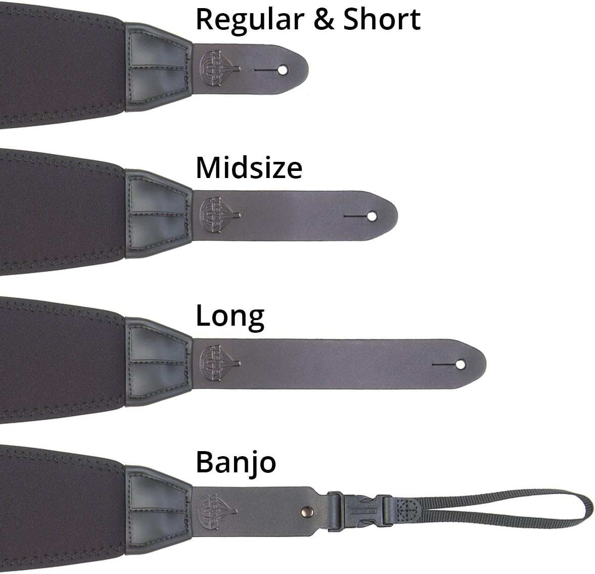 Neotech Mega Strap-Regular, Black (8301052): Musical Instruments
