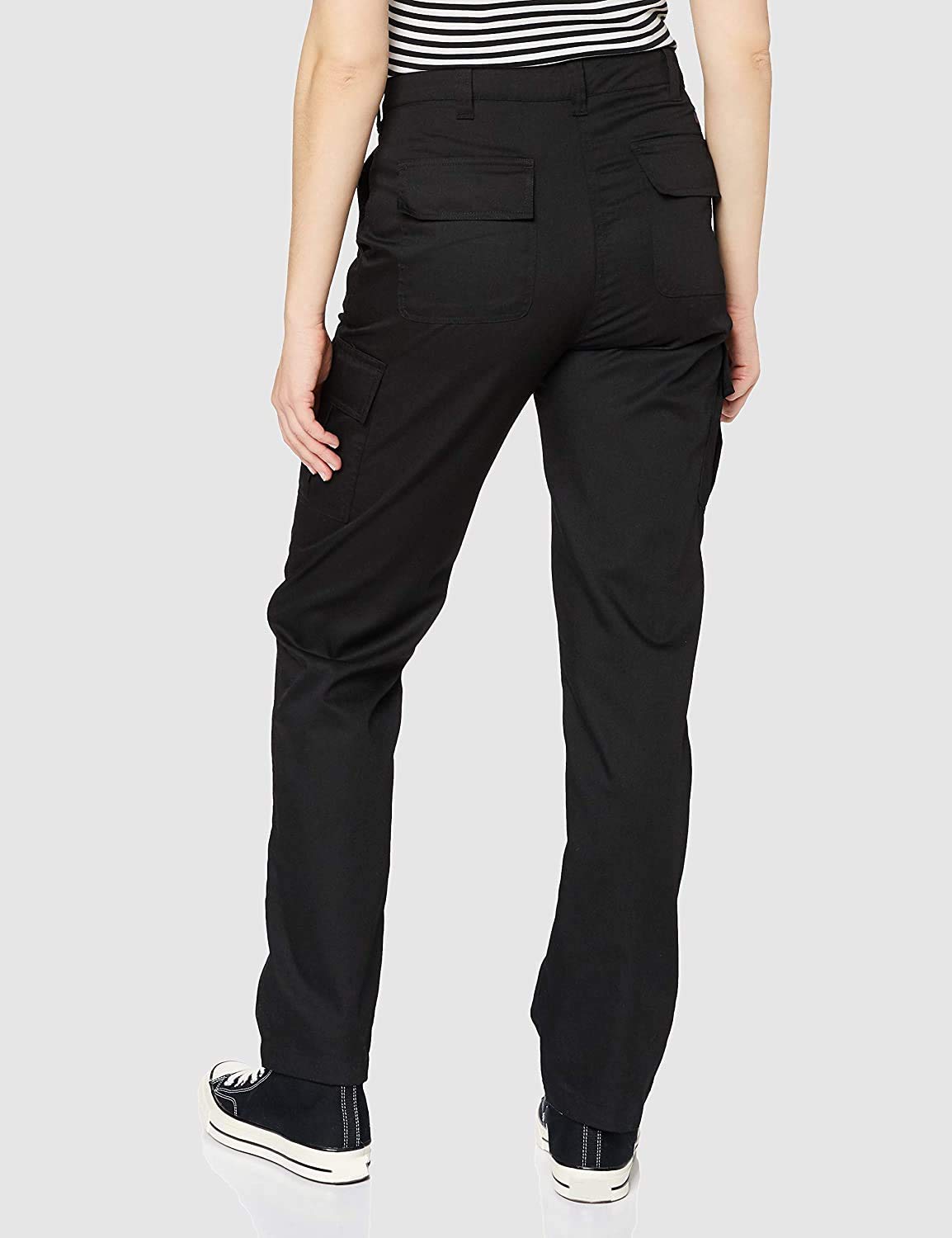 Lee Cooper Ladies Work Cargo Trousers Heavy Duty Workwear Easy Care Multi Pocket Work Safety Classic pants for Women (Black 10 UK / 30" Leg - Image 4