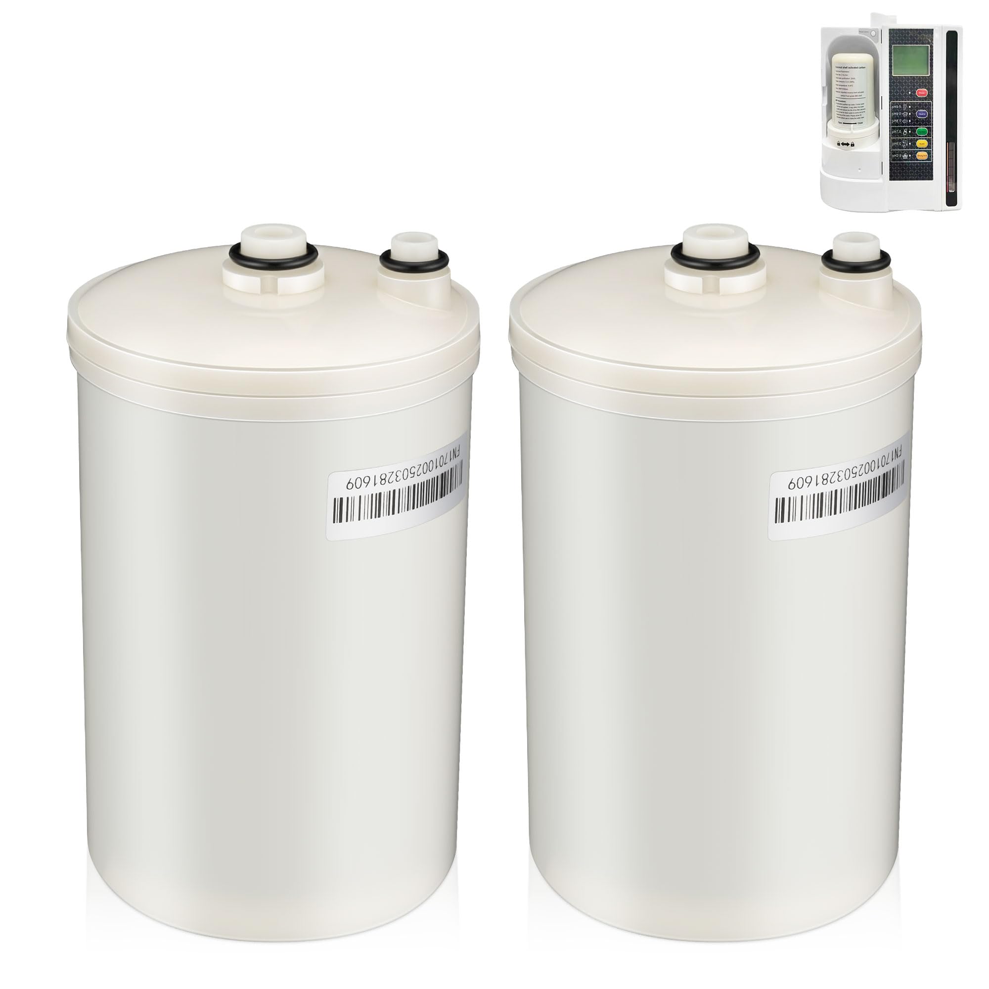 Photo 1 of Qualirey 2 Pack Premium Filter Replacement Compatible with HG-N Type Water Ionizer, Compatible with Enagic Kangen LeveLuk SD501, JrIV, KANGEN 8(Not Original Type Before 2010)
