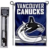 Vancouver Canucks Garden Flag with Pole Stand Holder