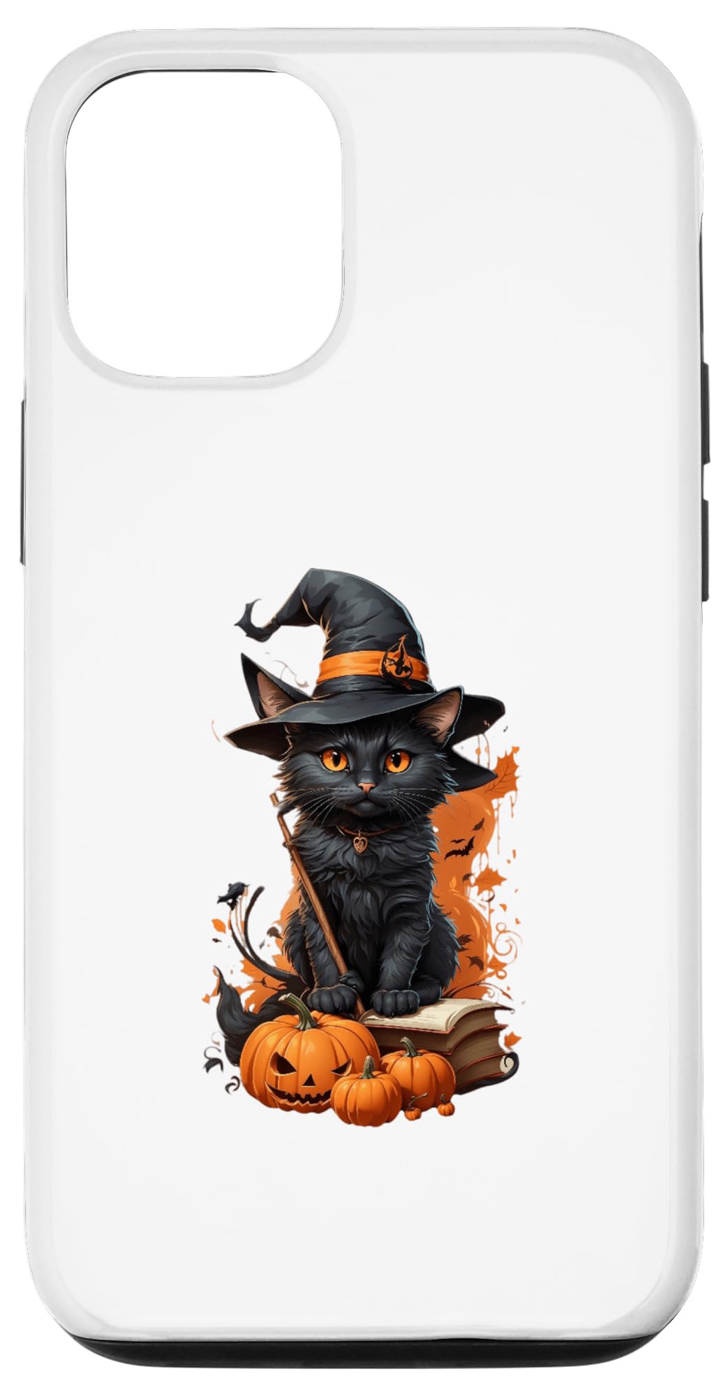 iPhone 15 Cute Cat in Witch Costume for Carnival Case