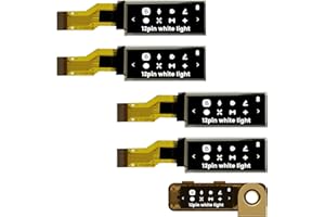 elecsung 4PCS OLED LCD Display Module, 0.91" 4 Wire SPI Serial OLED Screen Driver,128x32 3.3V ~ 4.2V for Ledger Nano S (12Pin White Light, 4pcs)