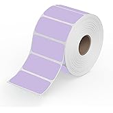Rollo Direct Thermal 2x1 Sticker Labels - Roll of 1,000 Purple Thermal Labels - Multi-Purpose Thermal Printer Stickers