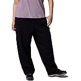Columbia Womens Aldermore Fleece Cargo Pant, Black, 1X x L