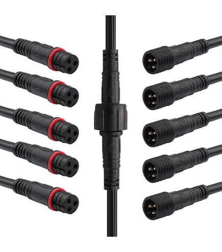 WOODGUILIN Connecteur étanche à 3 broches en forme de T,connecteur splitter à 3 voies,câble IP68 16AWG,applicable l'automobile,bateau,bandes lumineuses LED(1 T connector 3 têtes de dérivation WOODGUILIN Connecteur étanche à 3 broches en forme de T,connecteur splitter à 3 voies,câble IP68 16AWG,applicable l'automobile,bateau,bandes lumineuses LED(1 T connector 3 têtes de dérivation