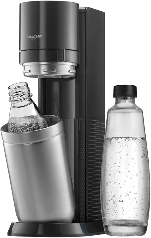 Duo – Máquina para fazer água com gás, bebidas, SEM cilindro de CO₂