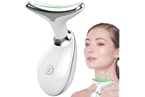 SDJUFEI Firming Wrinkle Removal Device for Neck Face, Vibration Massager, 3 in 1 Portable Face Massager for Lift Sagging Skin, Skin Care,Firm,Tightening, Smooth. face Sculpting Tool White