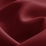 Deconovo Solid Blackout Curtain Eyelet 1 Panel Red 140x240cm Thermal Insulated view 7