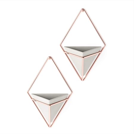 Umbra Copper Hanging Planter, Multicolour, Standard, Set of 2.