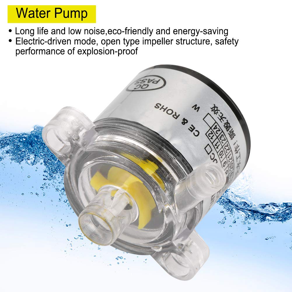 Water Pump, 12V 7W Mini Electric Brushless Water Pump Low Noise Environmental Plastic for Drinking Fountain Juicer - Image 3