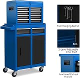 TANGZON Lockable Tool Cabinet Rolling Tool Chest Combo with Wheels view 4