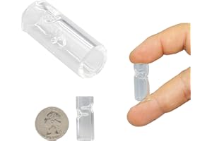 CALIGARS Prerollers- Glass Tips- 8mm,10mm, 12mm (Packs of 100) (12mm- 100 Count, Clear)