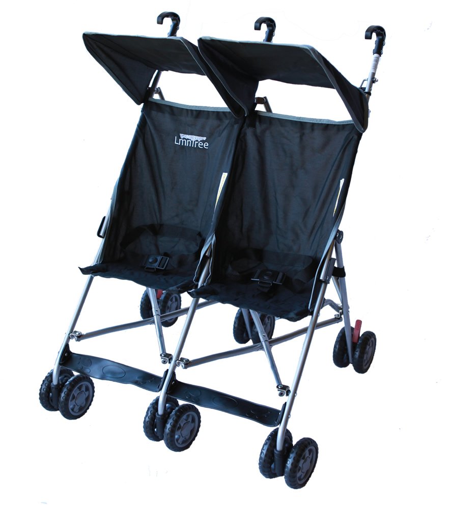 Buy Lightweight Double Umbrella Stroller By Lmntree (black) Online at