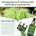 Acne Treatment, BREYLEE Tea Tree Oil 2 in 1 Acne Solution Kit Acne Treatment Kit Acne Control Kit Anti-Acne Solution for Clearing Severe Acne, Breakout, Pimple, and Repairing Skin