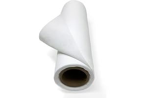 HBI H.B.I. PRODUCTS 9" x 5 yd Fusible White 100% Cotton Woven Iron On Interfacing, for Crafting, Quilting, Sewing, Shirt Plackets, Dresses, Collars, Cuffs and Other DIY Projects by H.B.I. Products