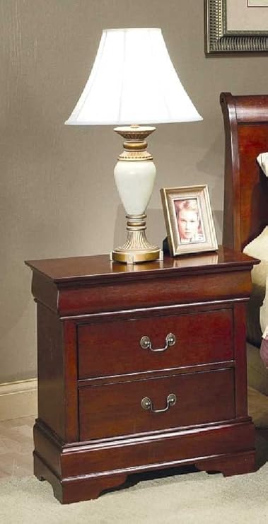 Amazon Com Coaster Fine Furniture Louis Philippe Style Nightstand Cherry Furniture Decor