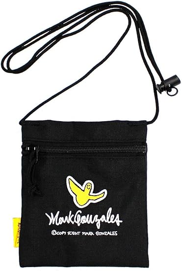 Amazon Co Jp Mark Gonzales ミニサコッシュ マークゴンザレス メンズ レディース ブラック 服 ファッション小物