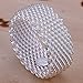 BOHG Jewelry Womens 925 Sterling Silver Plated Fashion Wide Korean Style Braided Mesh Ring Wedding Band Size 10