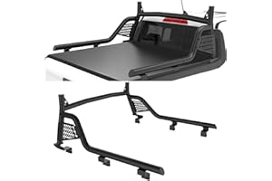 KOKSHELY Long Bed Roll Bar Compatible with 2022–2025 Ford Maverick | Ford Maverick Roll Bar Sport Bar | Ford Maverick Bed Rack | No-Drill Install |Not Block 3rd Brake Light |Sporty Ladder Rack Design