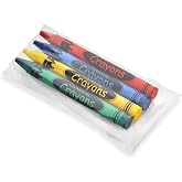 CrayonKing 1000 Bulk Crayons, 250 Individually Wrapped 4-Packs | Non-Toxic, Perfect for Restaurants, Perfect for Classrooms, Perfect for Parties, Goodie Bag Fillers, 4 Assorted Colors