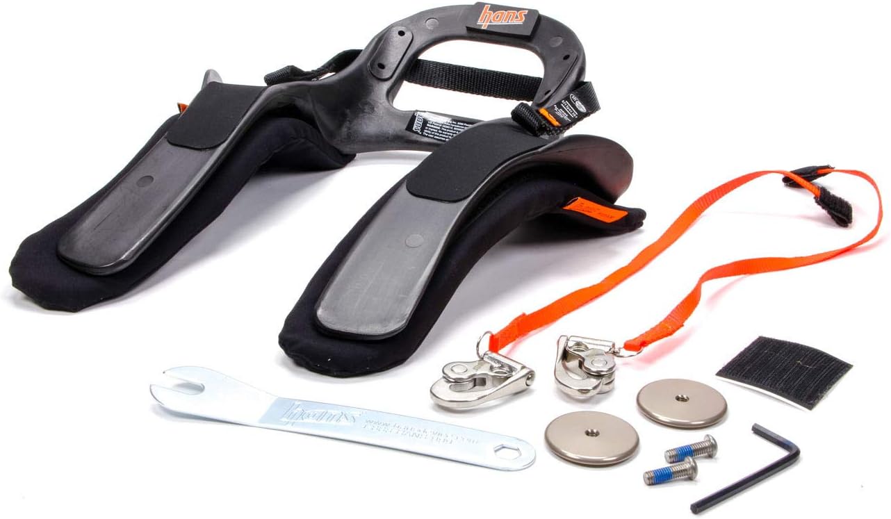 HANS Sport III Device- Medium, Quick Click Anchor, SA Helmet, SFI
