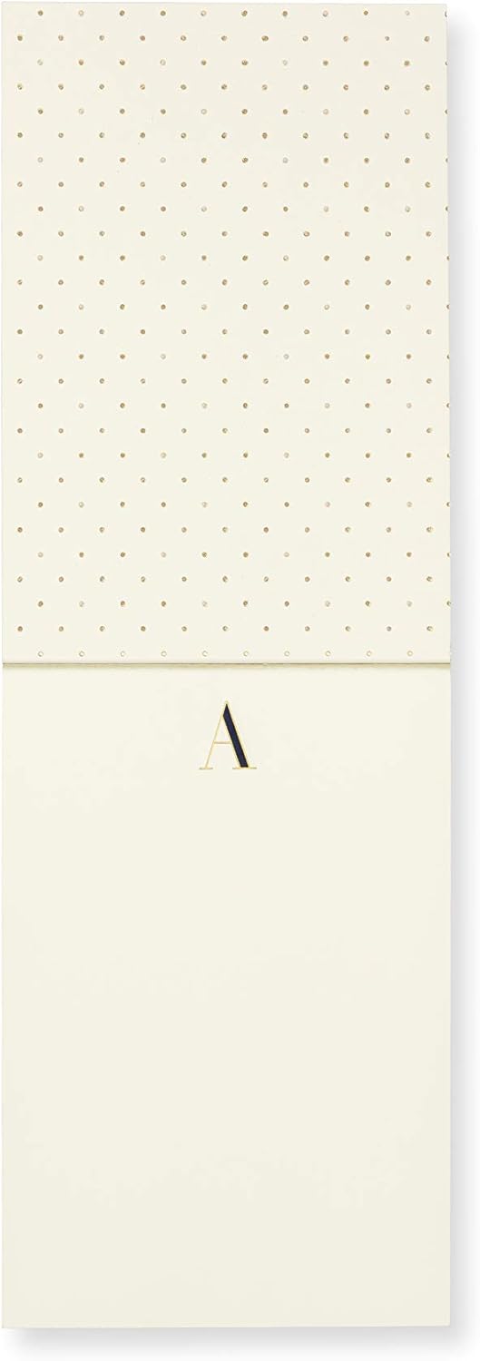 Kate Spade New York Initial Notepad with 100 Pages, N (Yellow) - Image 4