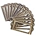 ISKYBOB 24 Pack Antique Label Holder Metal Name Card Frame for Furniture Cabinet Drawer Case,Bronze Color
