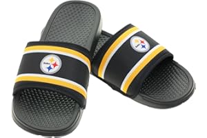 FOCO NFL Team Printed Slide Sandals – Officially Licensed Football Fan Footwear for Comfort & Style