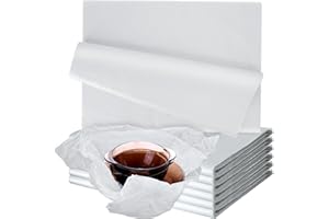 VOKOY 150 Sheets White Tissue Paper for Gift Bags, 24" x 36" Wrapping Tissue Paper Bulk for Wedding, Birthday, Father's Day Gifts Packaging, DIY Crafts, Storage, Moving Packing, Party Decor