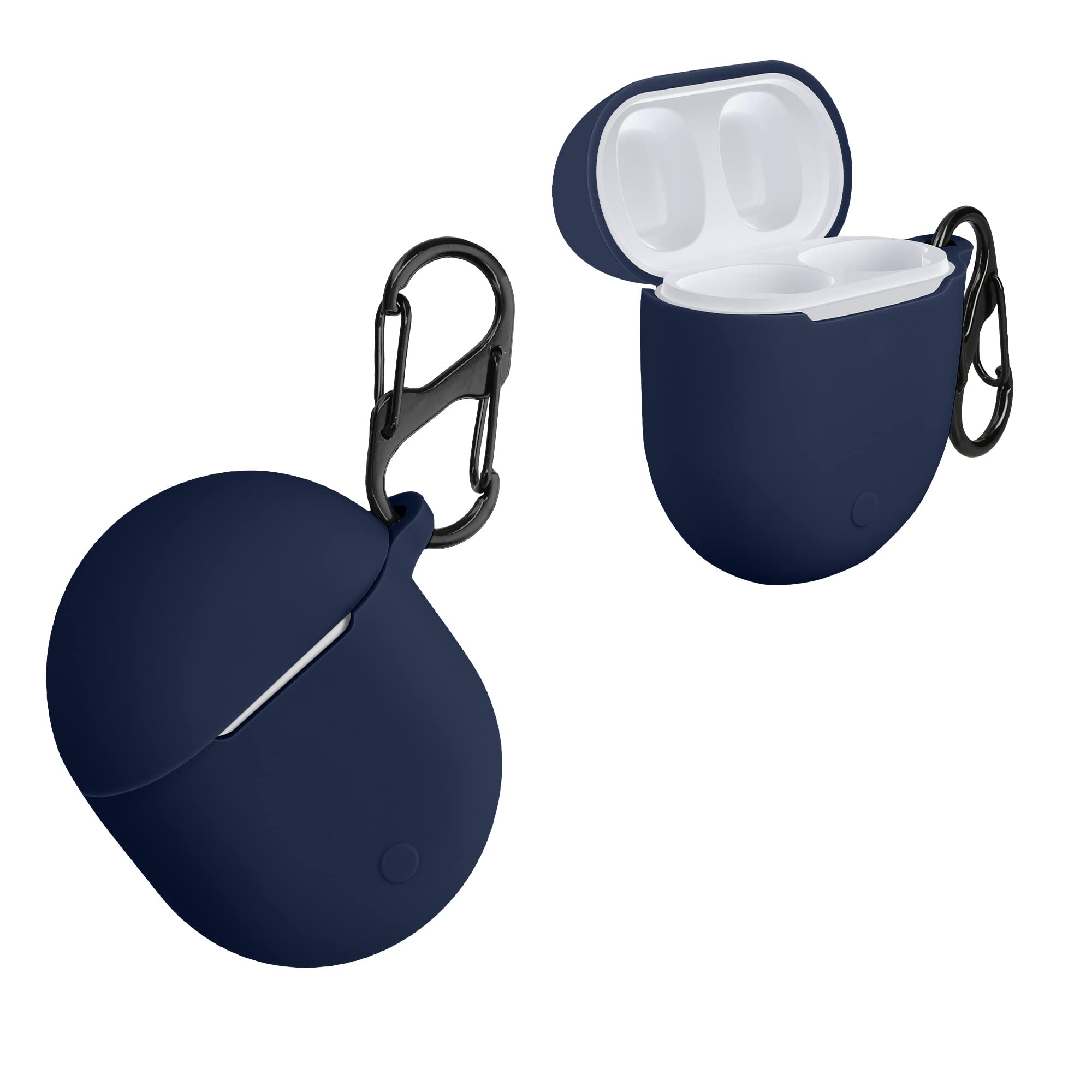 kwmobile Case Compatible with Xiaomi Redmi Airdots 3 Pro/Buds 3 Pro Case - Silicone Cover Holder for Earbuds - Dark Blue