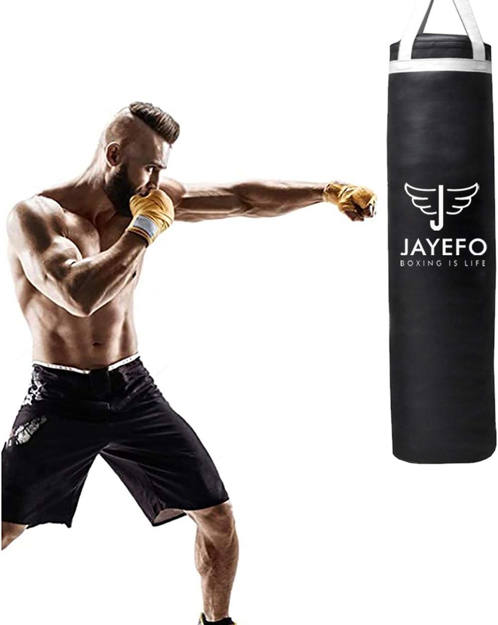 JAYEFO Punching Bag (White, 4 FT) : Sports & Outdoors