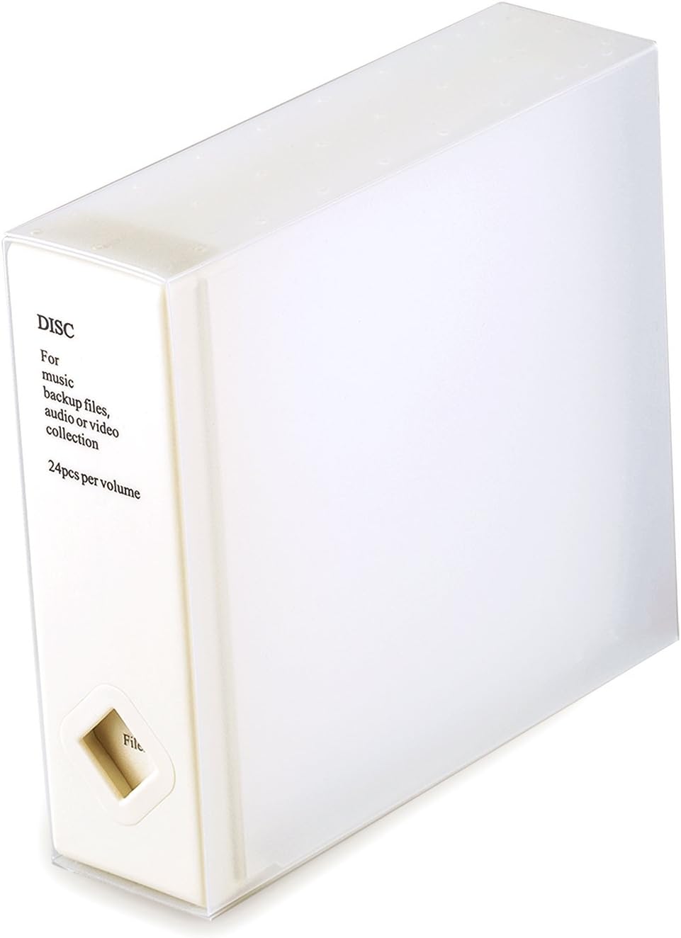 AhfuLife CD Storage Box, Large DVD Storage Boxes, Colorful Space-saving Album CD or DVD Organiser Holds Up to 24 Disks