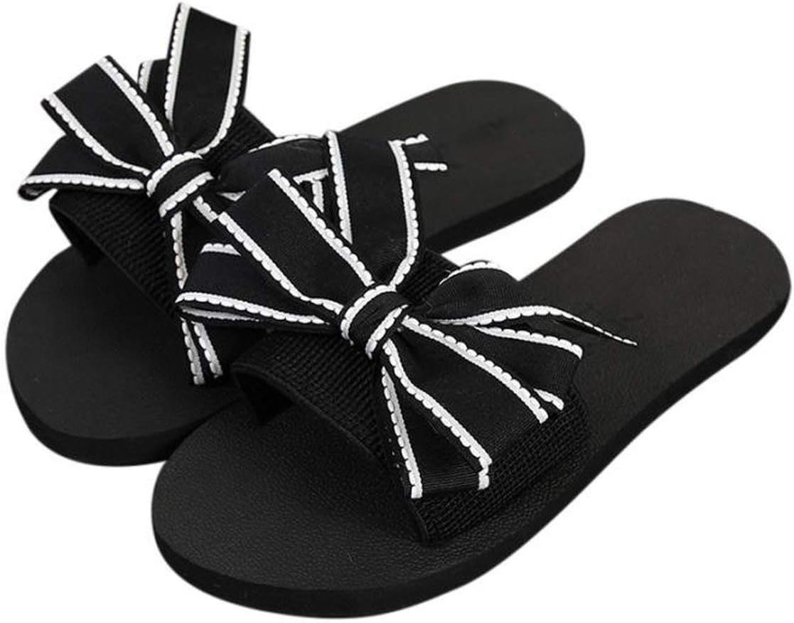 Bow Summer Sandals Slipper Indoor Outdoor Flip-Flops Beach Shoes Chaussure Femme Talon