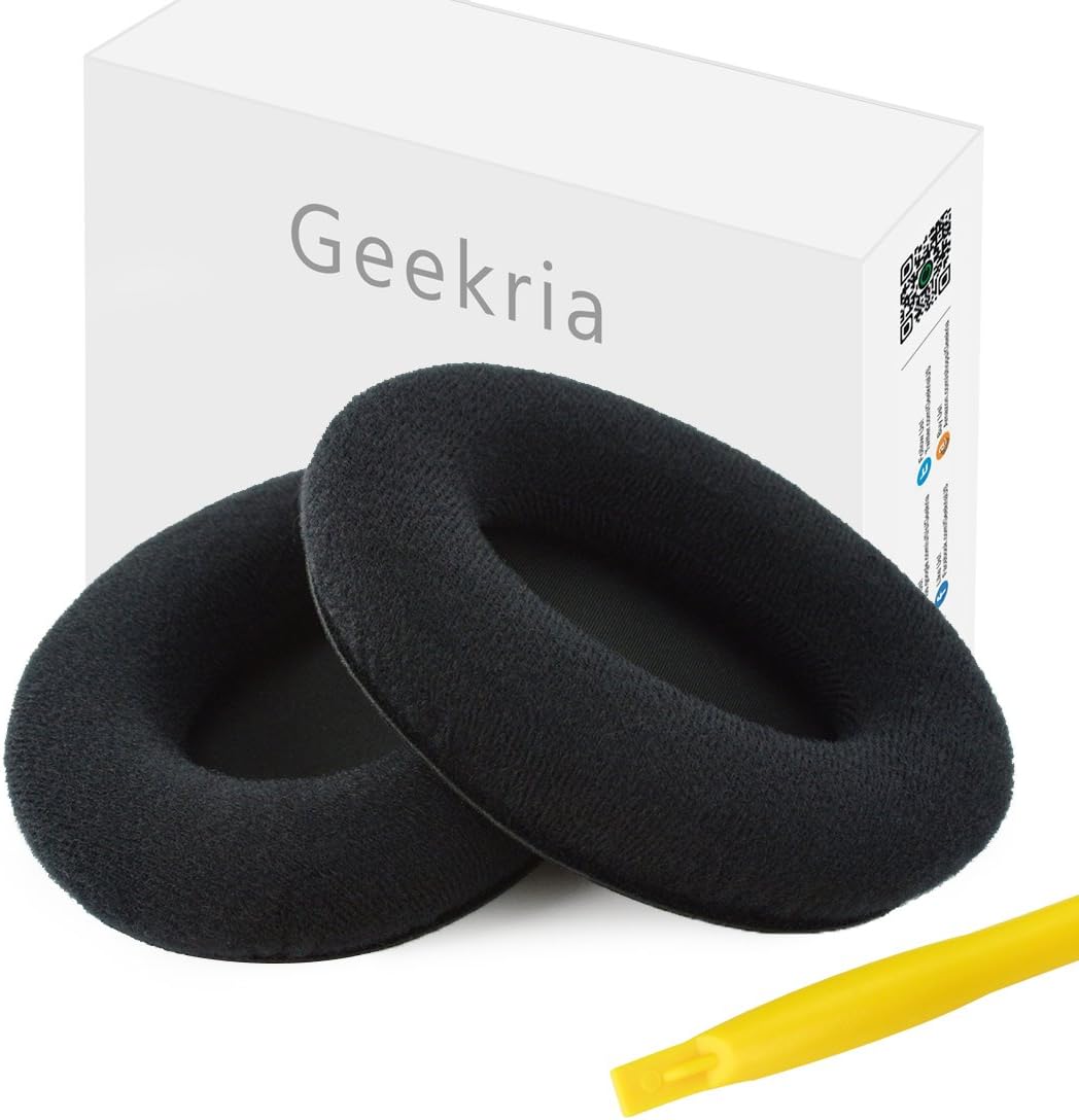 Geekria Comfort Velour Replacement Ear Pads for Sennheiser HD418, HD419, HD428, HD429, HD439, HD438, HD448