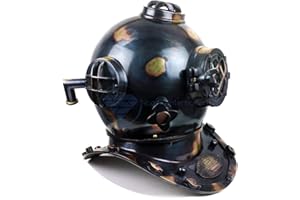 18" Scuba Diving Nautical Helmet | Maritime Ship's Decorative Helmet | Nagina International (18 Inches, Antique Black)
