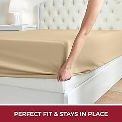 Mellanni Twin Fitted Sheet - Iconic Collection