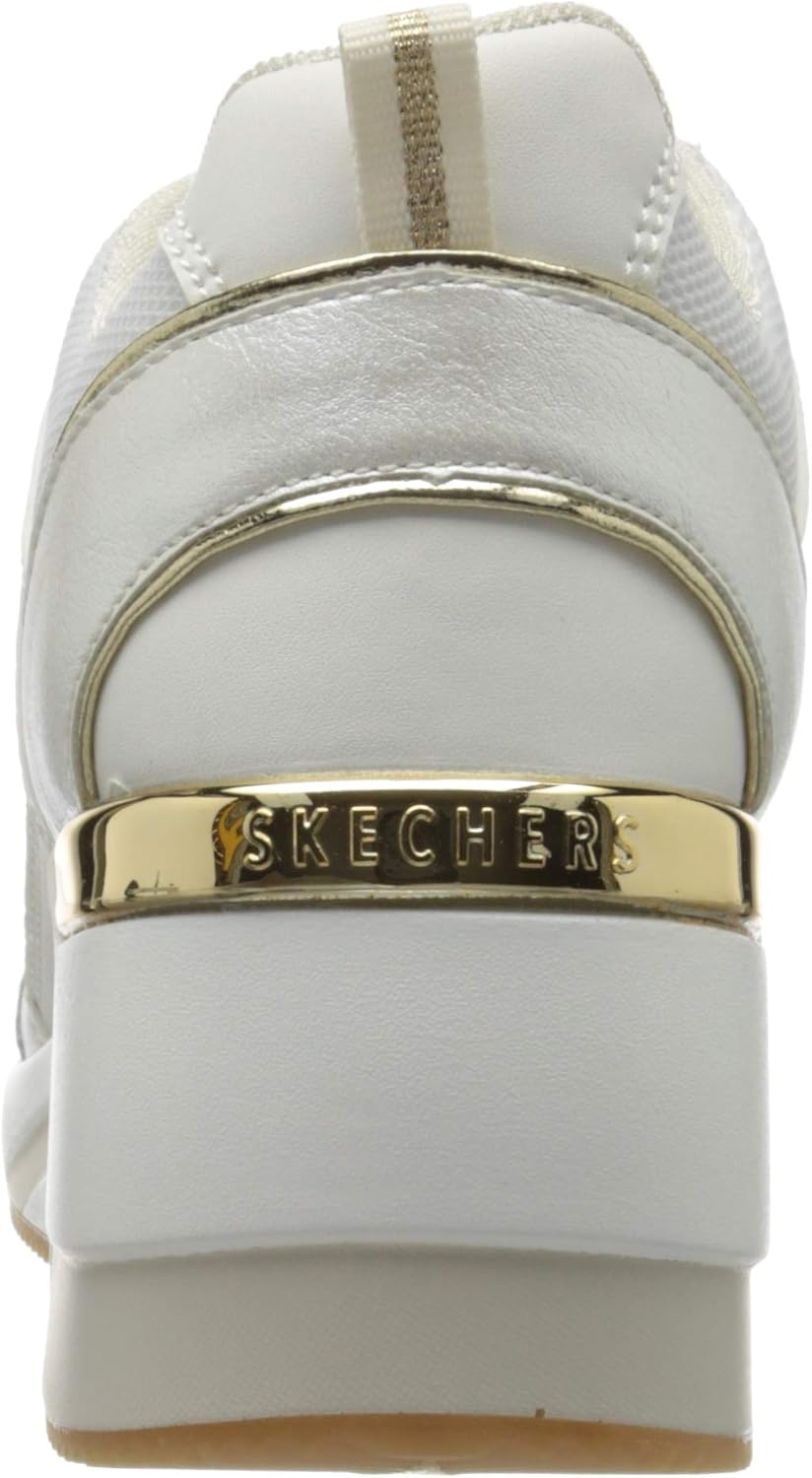 skechers million air up there wedge heel trainers