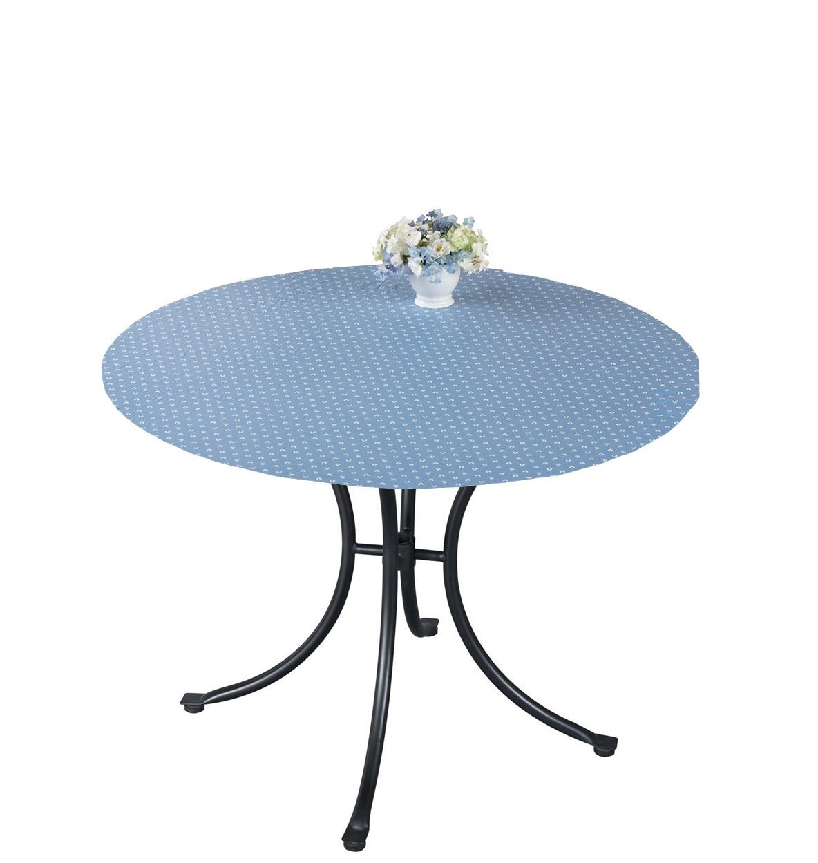 Carol Wright Gift Deluxe Fitted Tablecloths Round Tablecloth (Fits tables 40 to 48