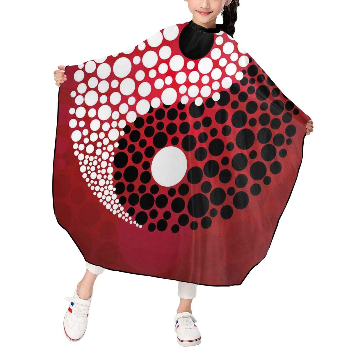 Amazon Com Children Haircut Barber Cape Cover Yin Yang Circle